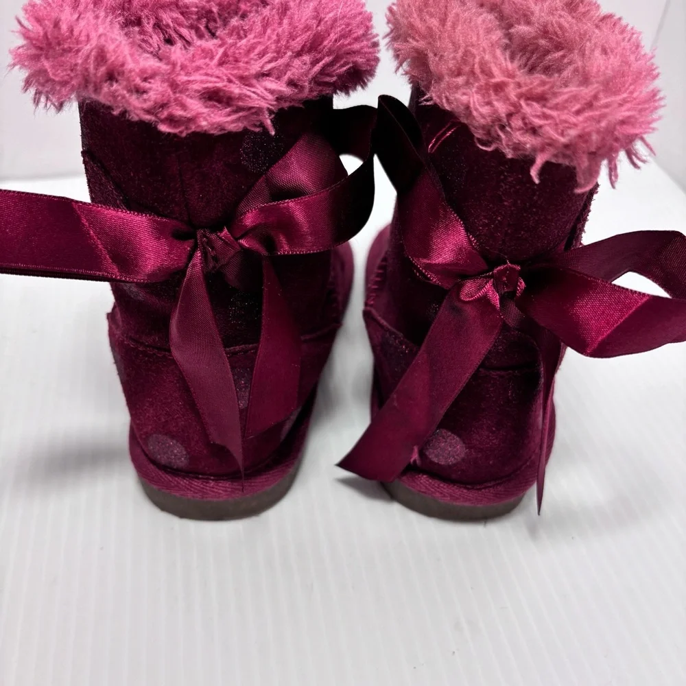 European‎ Toddler Polka Dot purple Mini boots Size 27